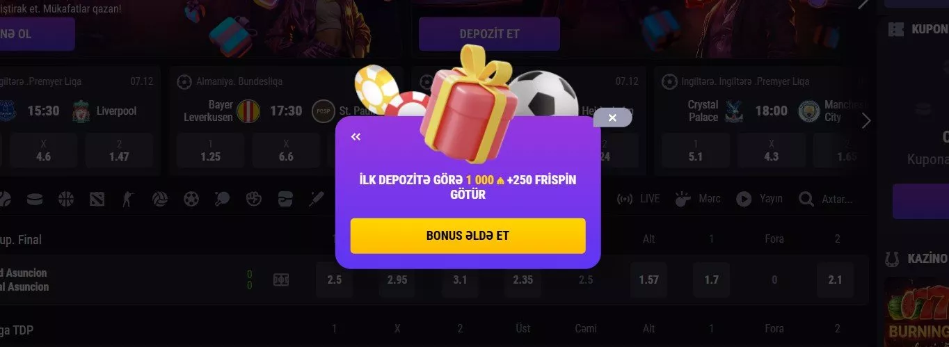 Betandreas bonus Azərbaycan 80